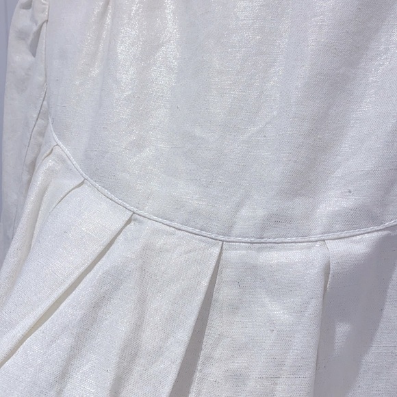 Cropped metallic white jacket - Picture 3 of 4